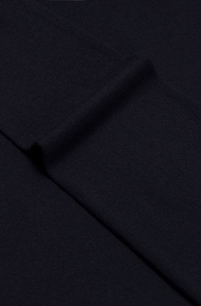 Bomull Merino Navy Zip - Image 5