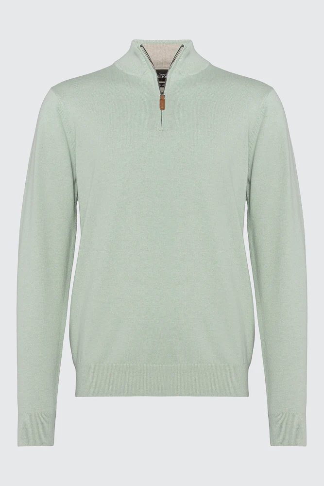 Bomull Merino Sage Zip - Image 3