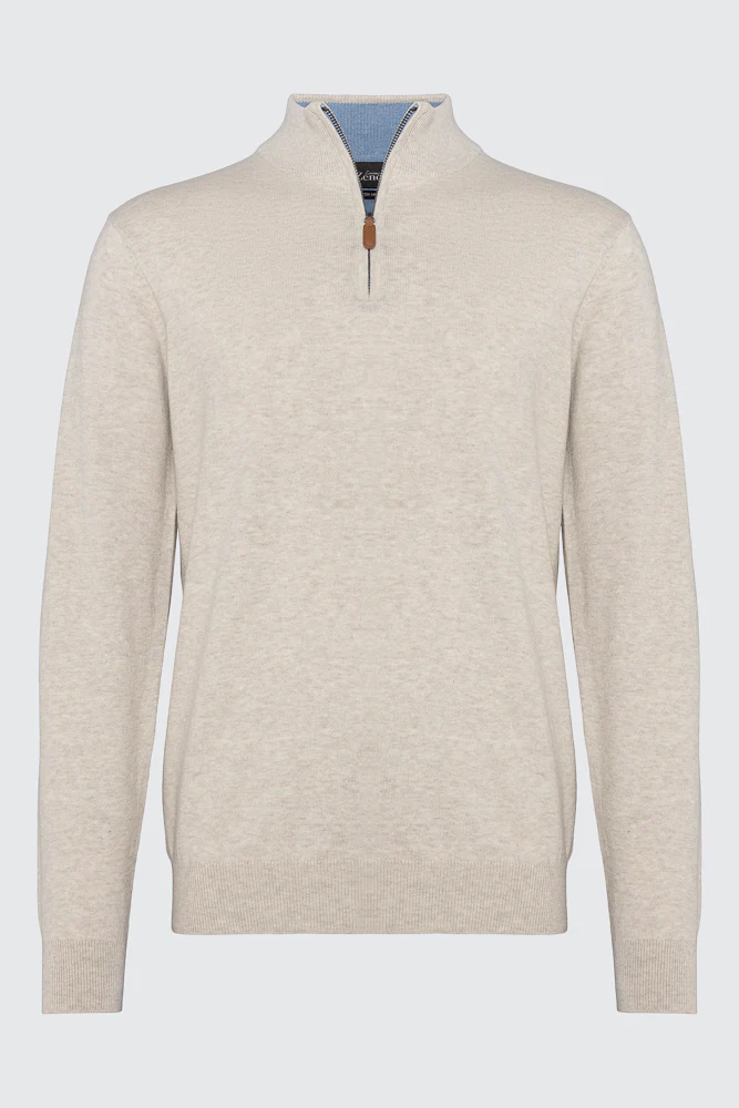 Bomull Merino Sand Zip - Image 3