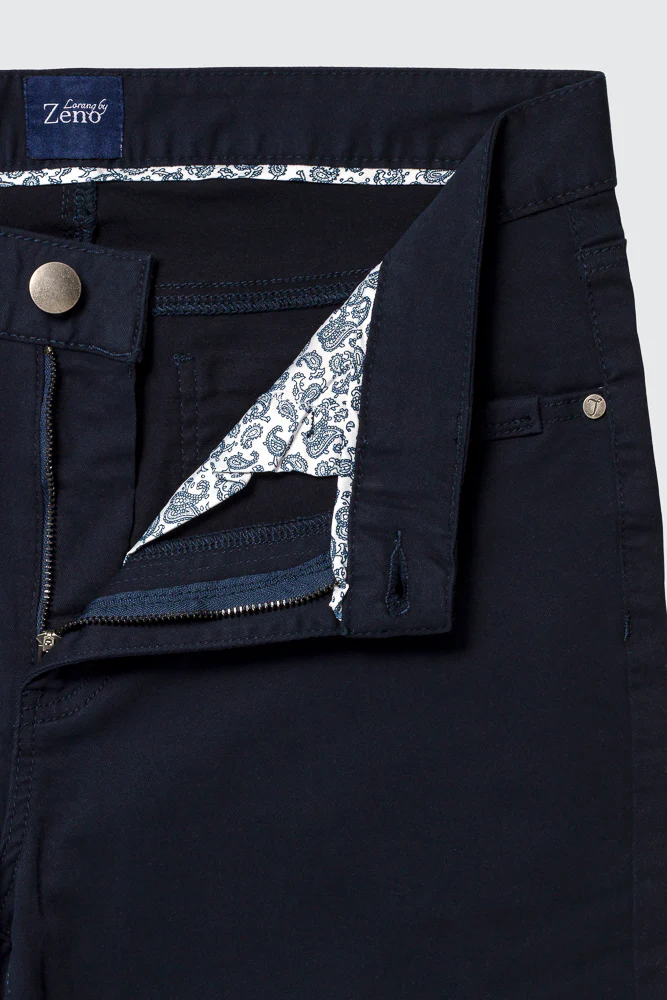 Navy Bukse 5-pocket Stretch - Image 5